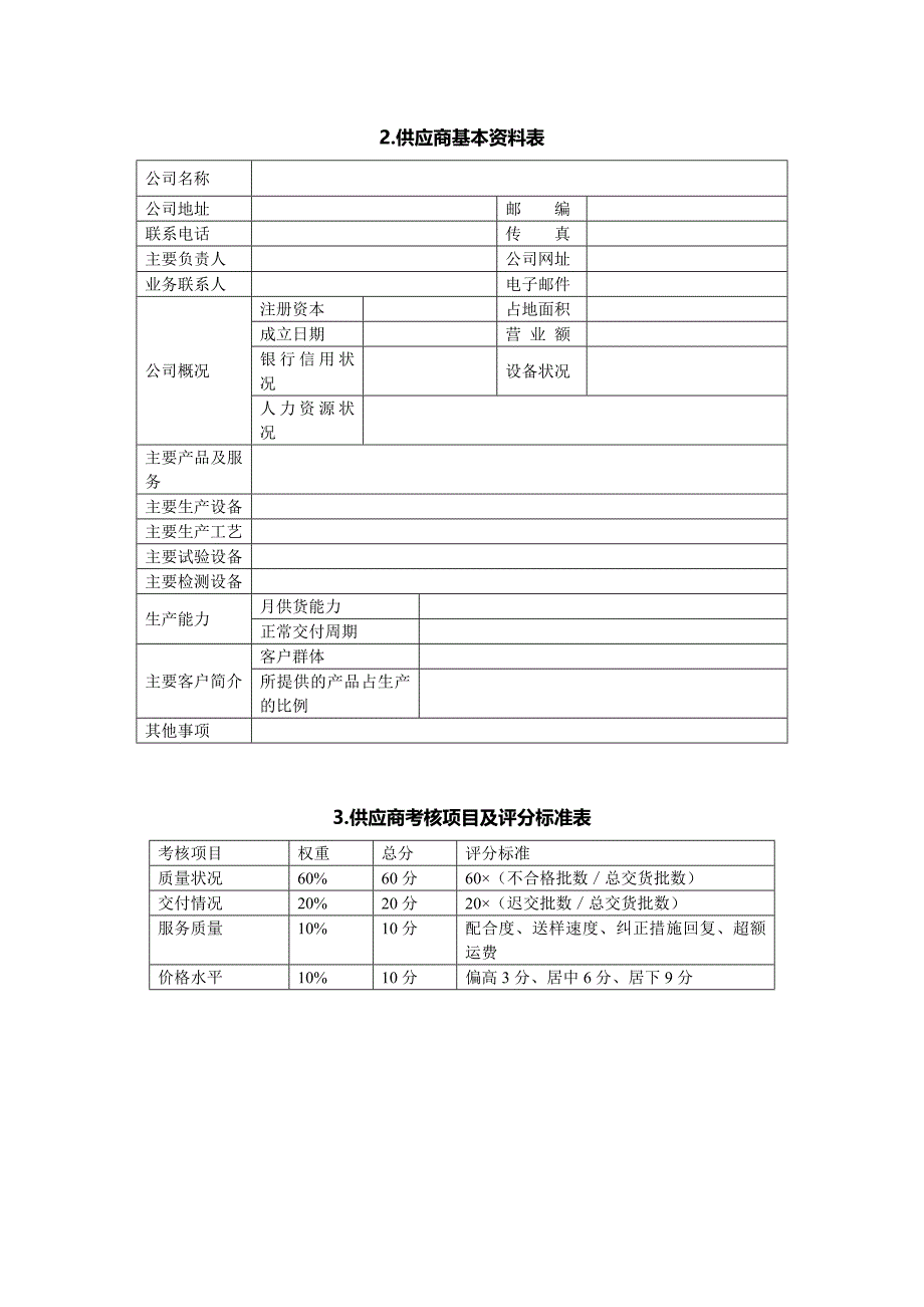 2.供应商基本资料表（2.0）_第1页