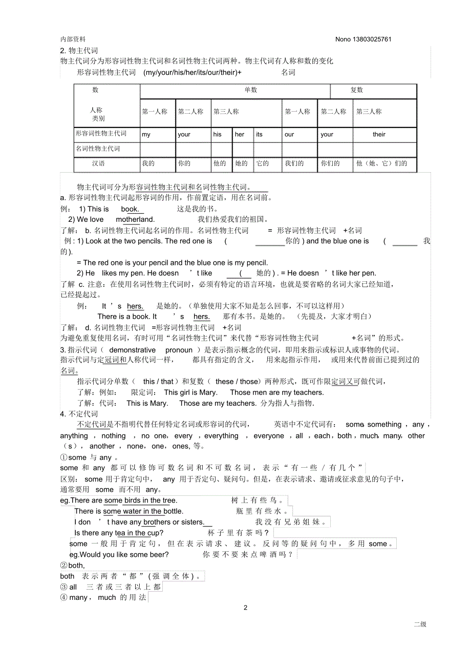 天津市英语等级考试(二级)_第2页