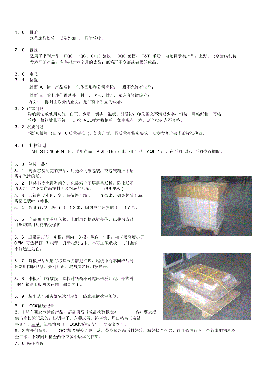 成品检验标准操作步骤_第1页