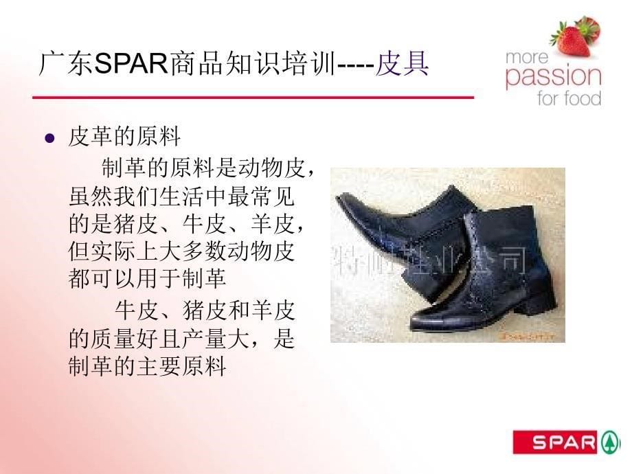 广东SPR连锁超市商品知识培训教材之皮具-鉴别皮鞋的质量23页_第5页