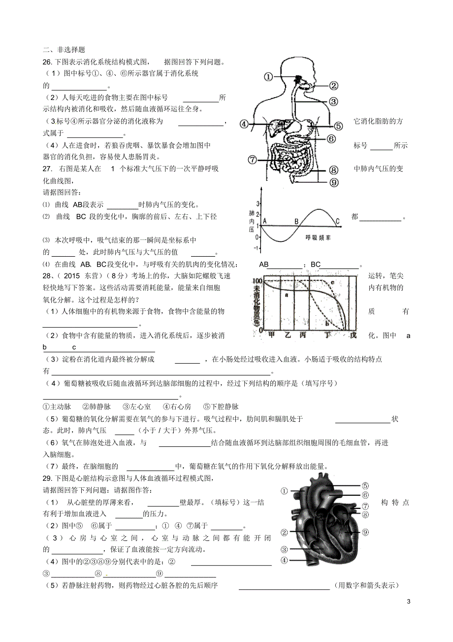 山东省博兴县2015-2016学年七年级生物下学期期中质量检测试题济南版_第3页