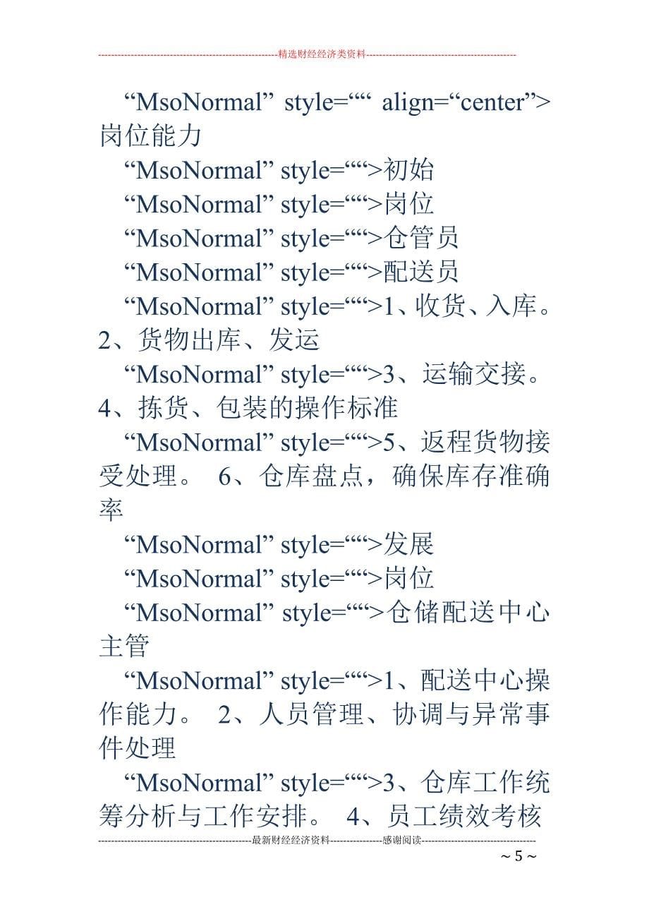 《仓储管理实 务》课程调研报告_第5页