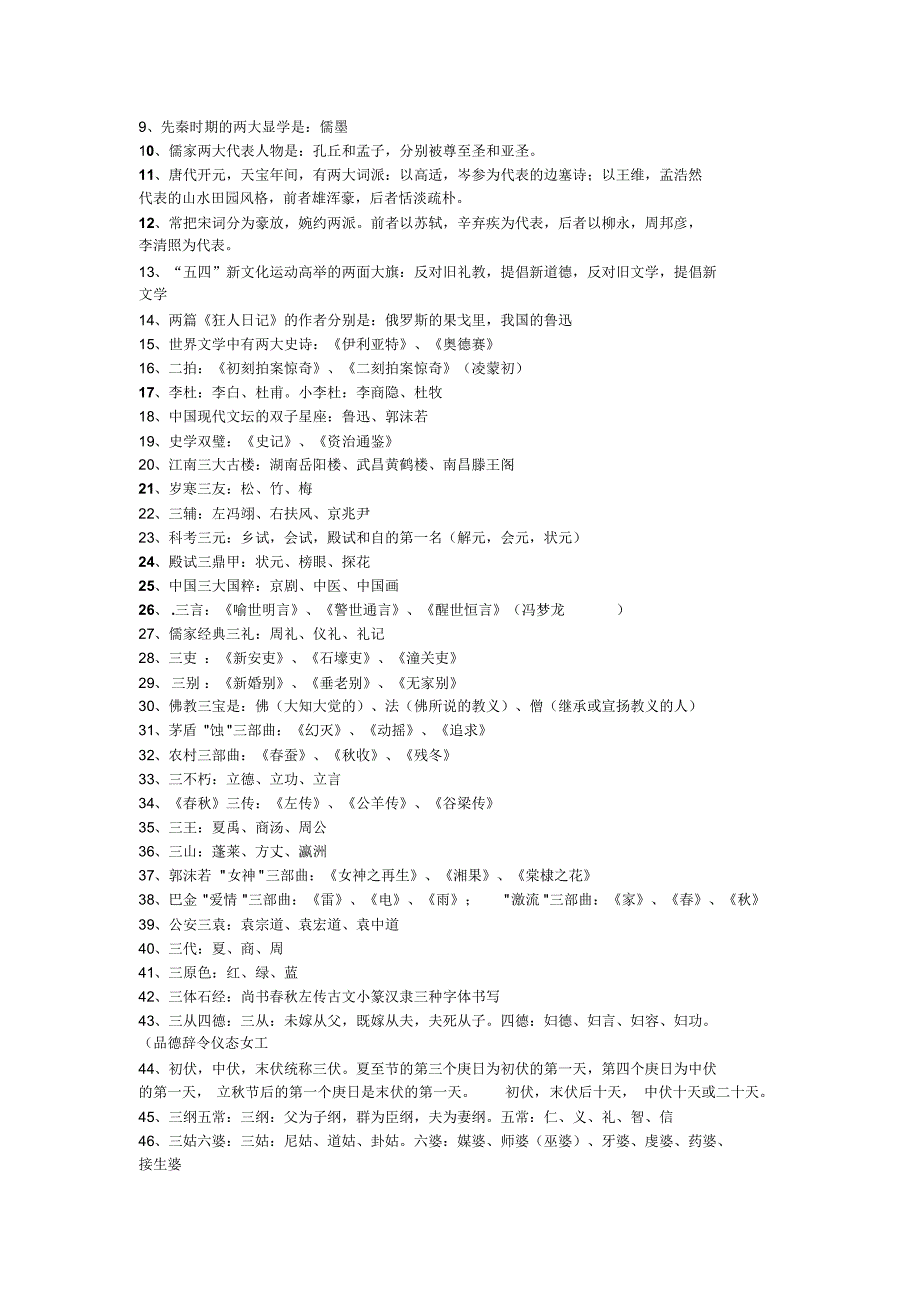 小升初文学常识考点_第4页