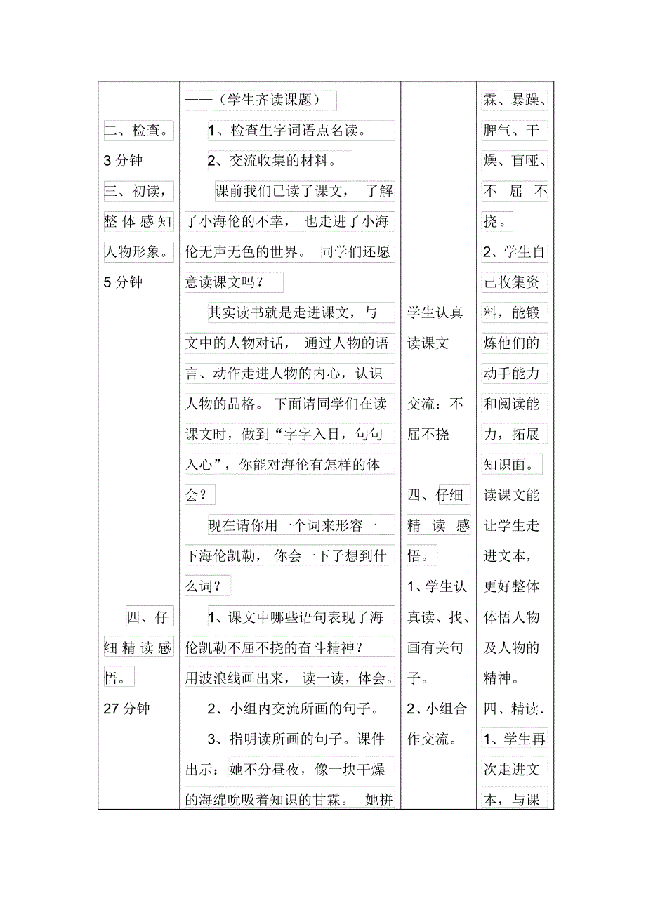 文霞海伦凯勒教学设计_第3页