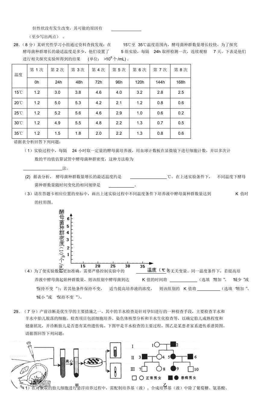 江苏省栟茶高级中学高三生物自主练习三(2)_第5页