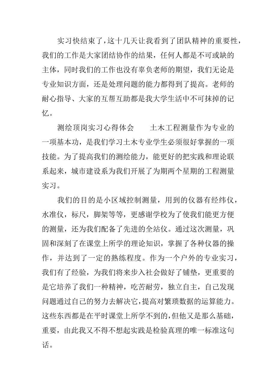 测绘顶岗实习心得体会.docx_第5页