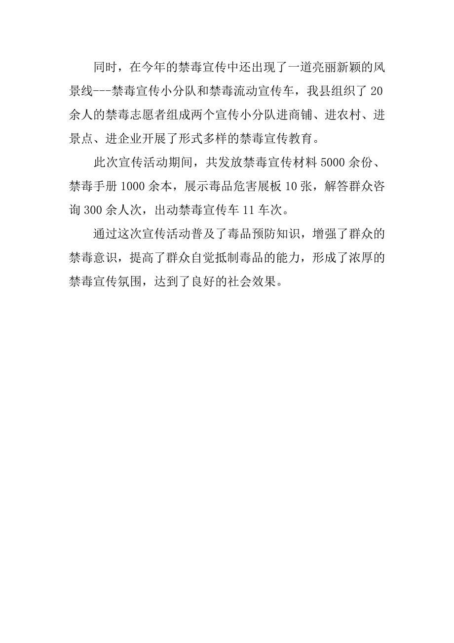 禁毒日活动总结.docx_第5页