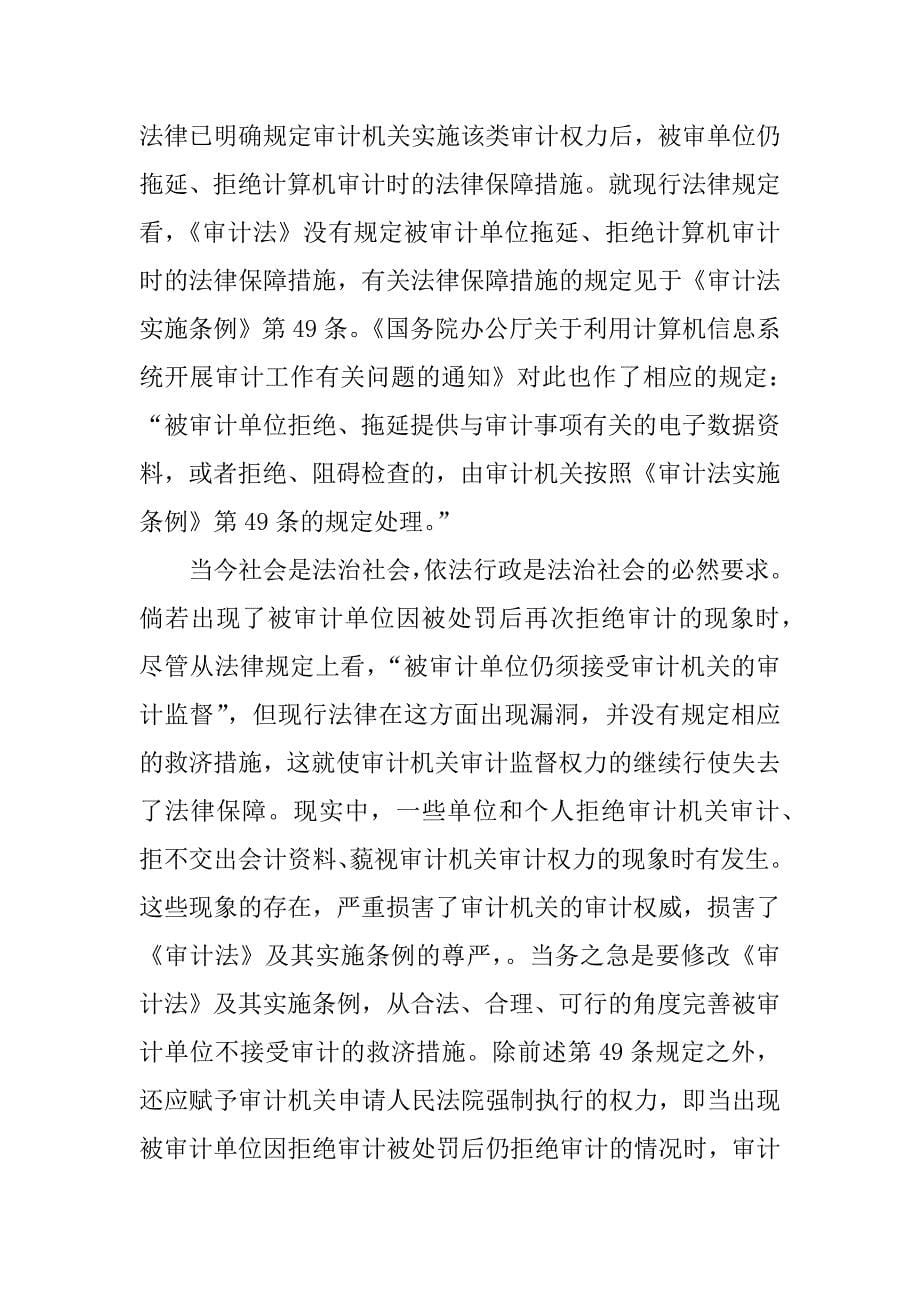 浅谈我国计算机审计的法律问题.docx_第5页