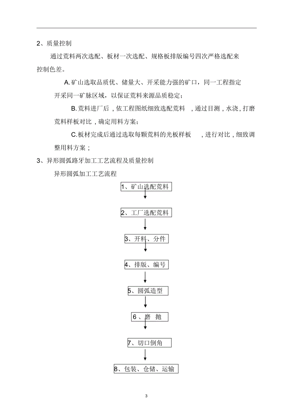 石材工艺和质量保证措施石材加工_第3页