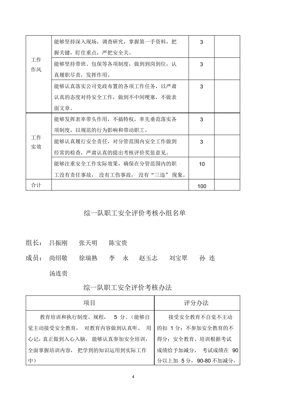 综一队职工安全评价考核办法_第4页