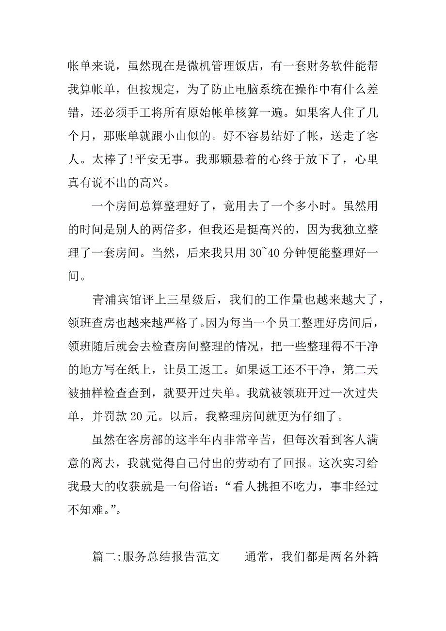 服务总结报告大全.docx_第2页