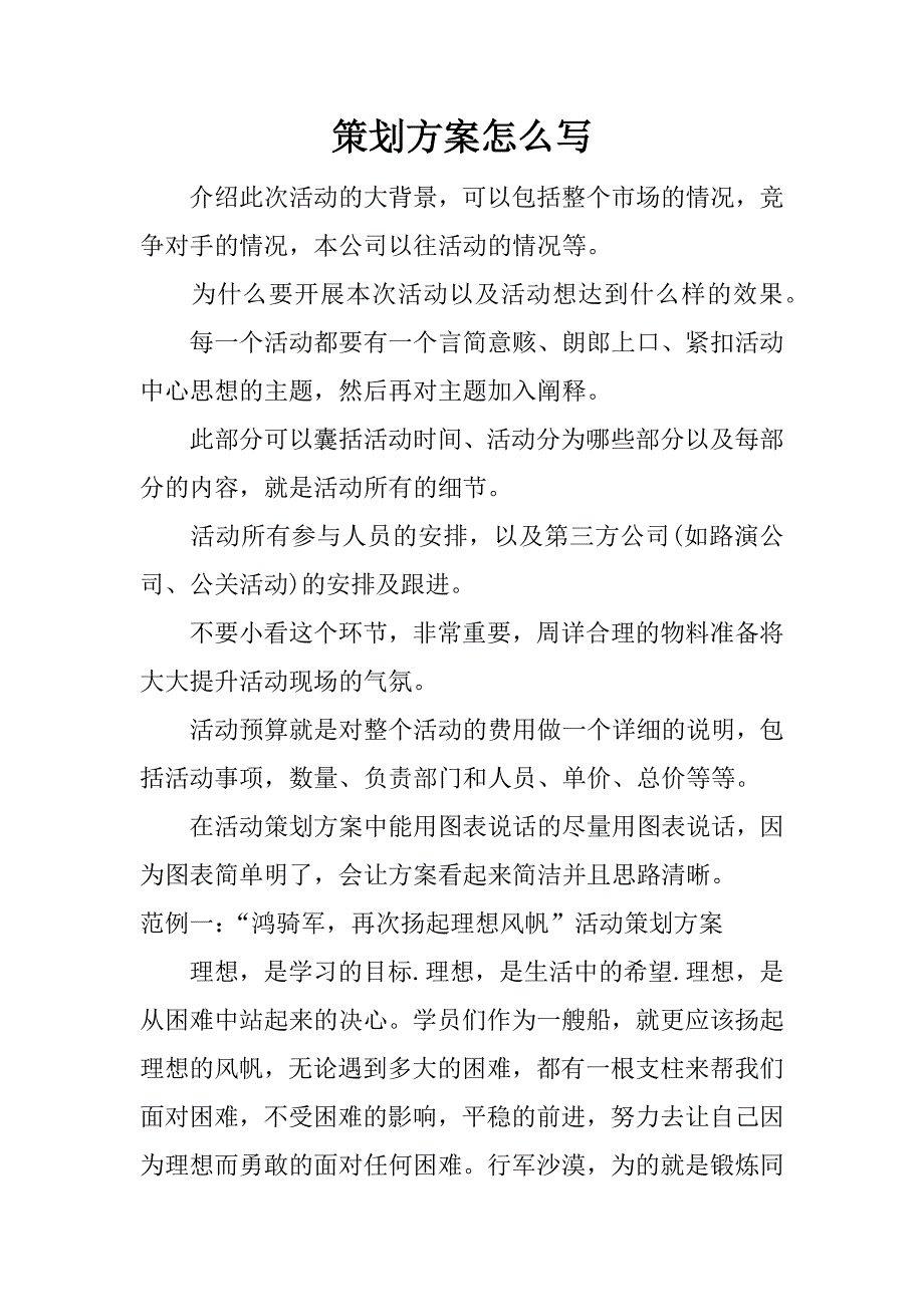 策划方案怎么写.docx_第1页