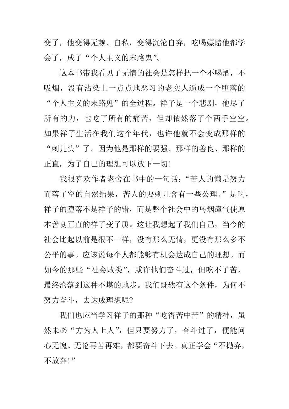 骆驼祥子读书心得800字七篇.docx_第5页