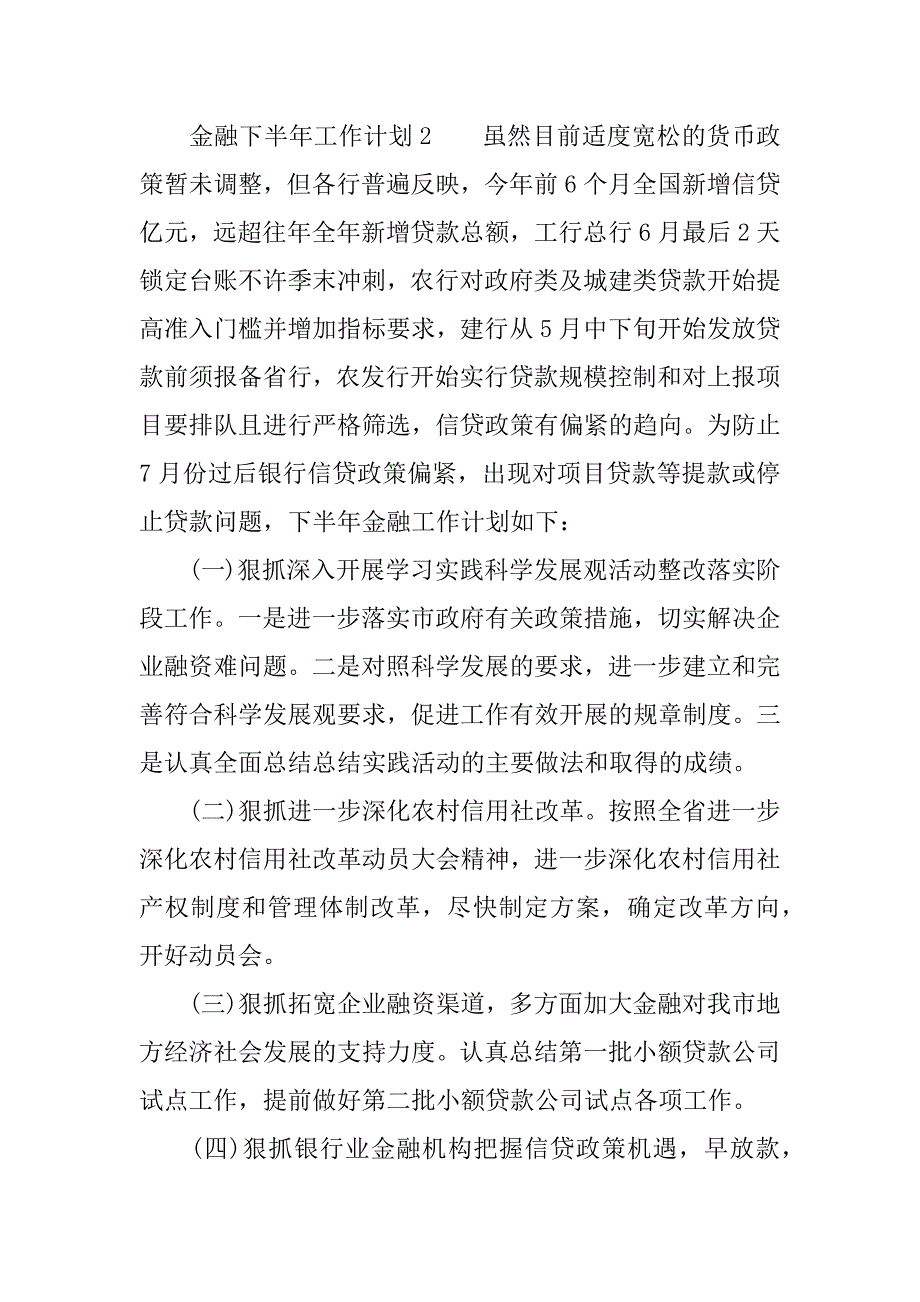 金融下半年工作计划.docx_第2页