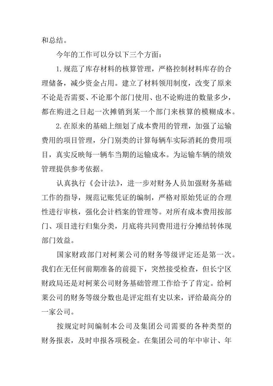 财务年终总结经典范本.docx_第5页