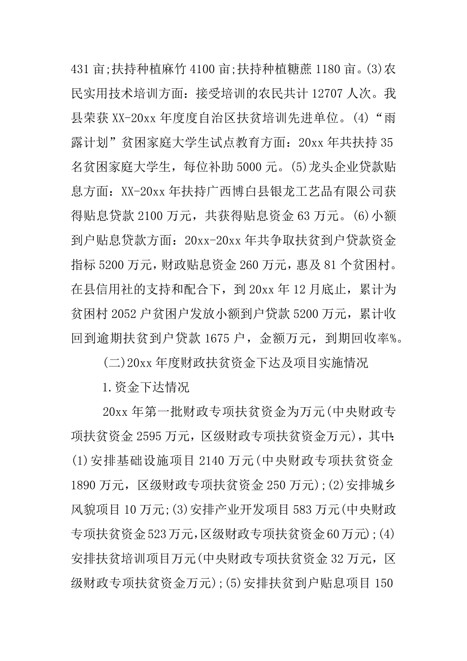 财政专项扶贫救助资金自检自查报告.docx_第4页