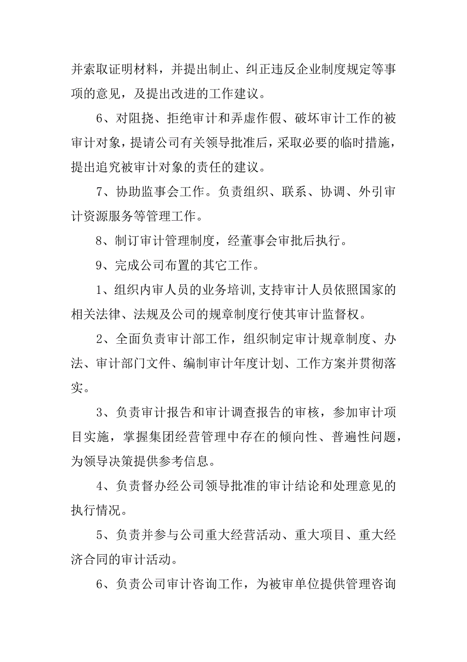 财务审计的岗位职责.docx_第2页