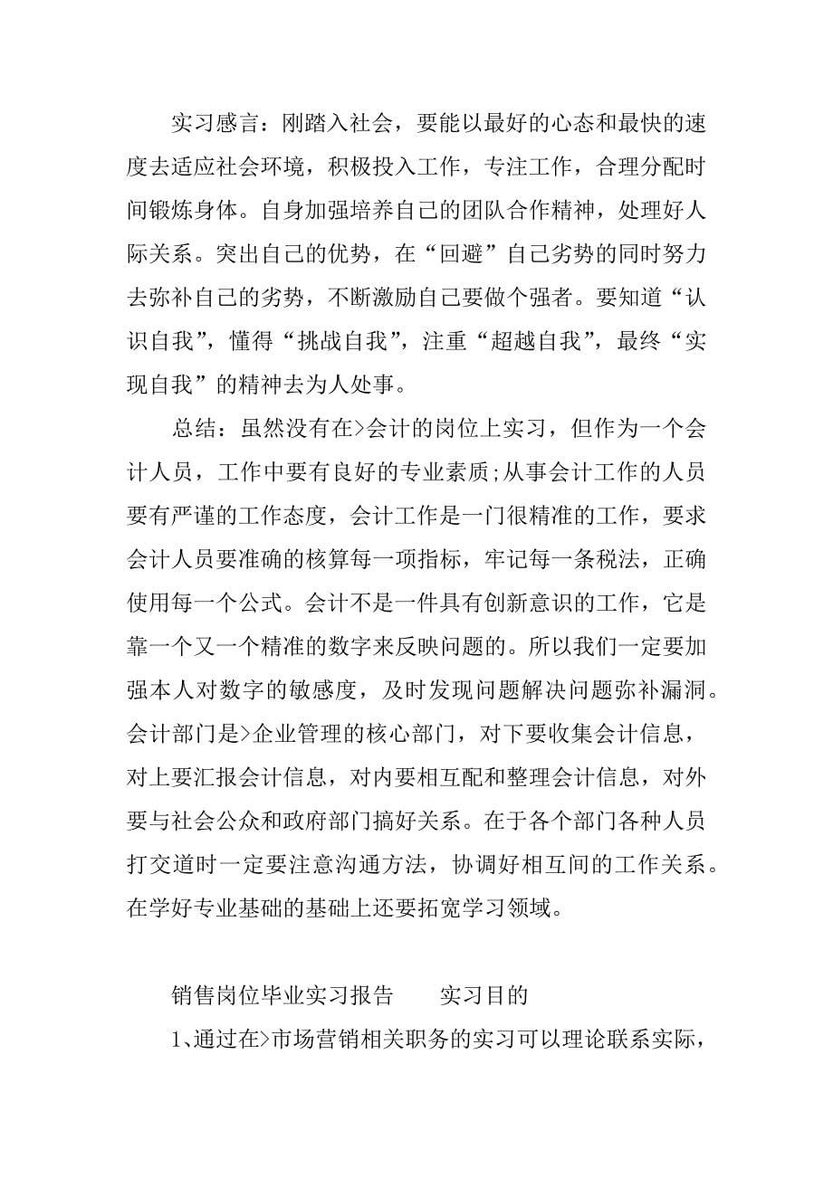 销售岗位毕业实习报告.docx_第5页