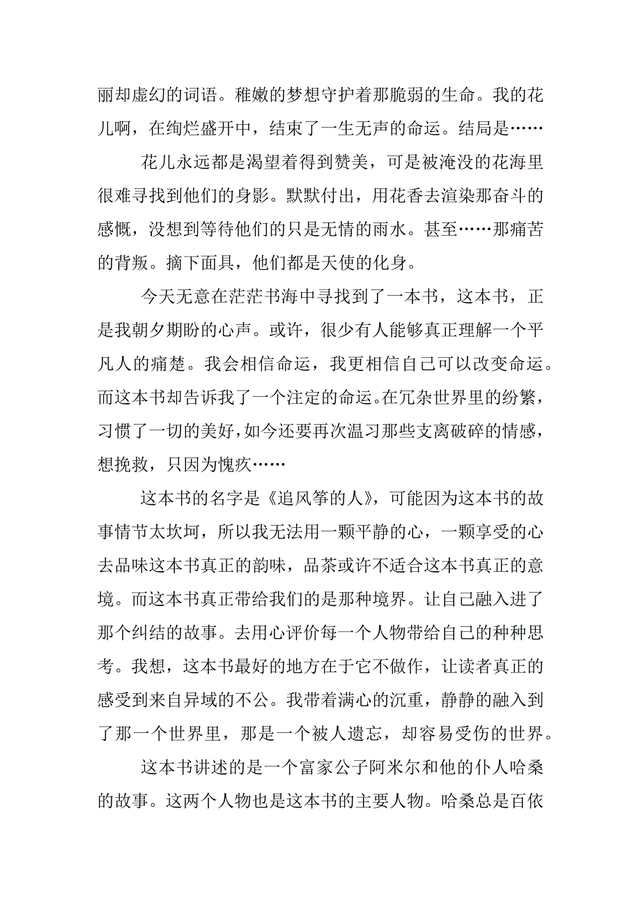 追风筝的人读后感900字.docx_第4页