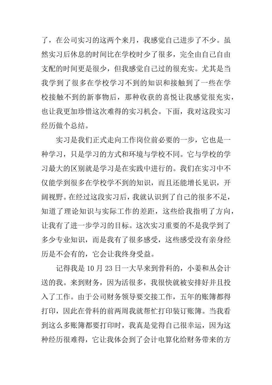 财务见习工作总结.docx_第5页