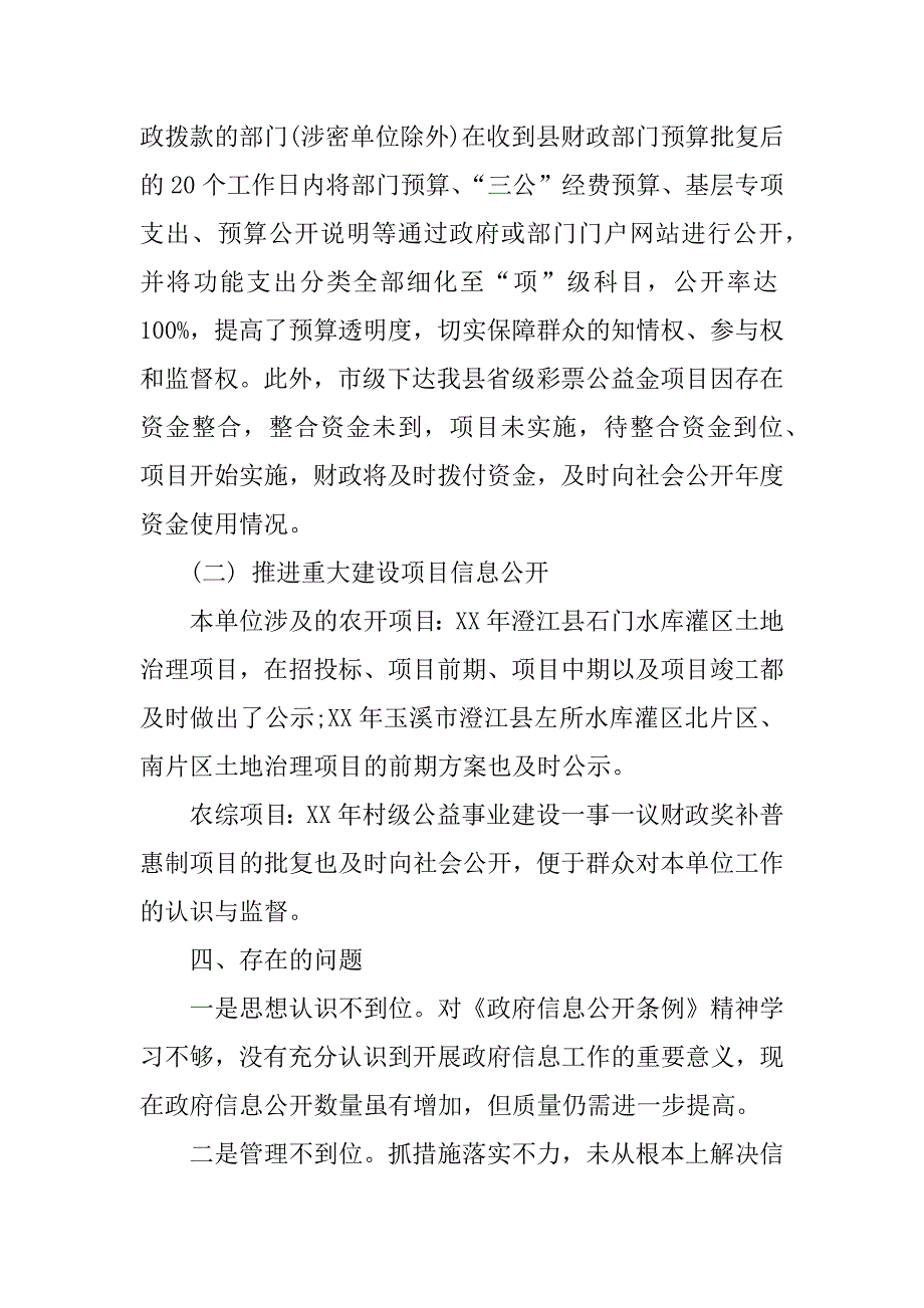 财政部门预决算公开情况自查报告.docx_第3页