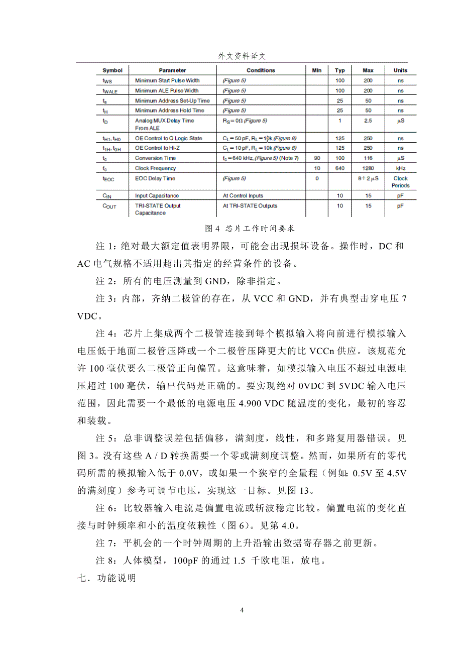 ADC0808ADC0809 MP兼容的8位AD转换8通道多路复用器_第4页