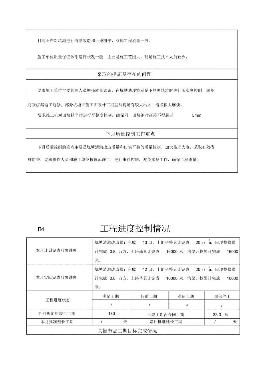 肥东县小汤村土地整理1月监理月报_第5页