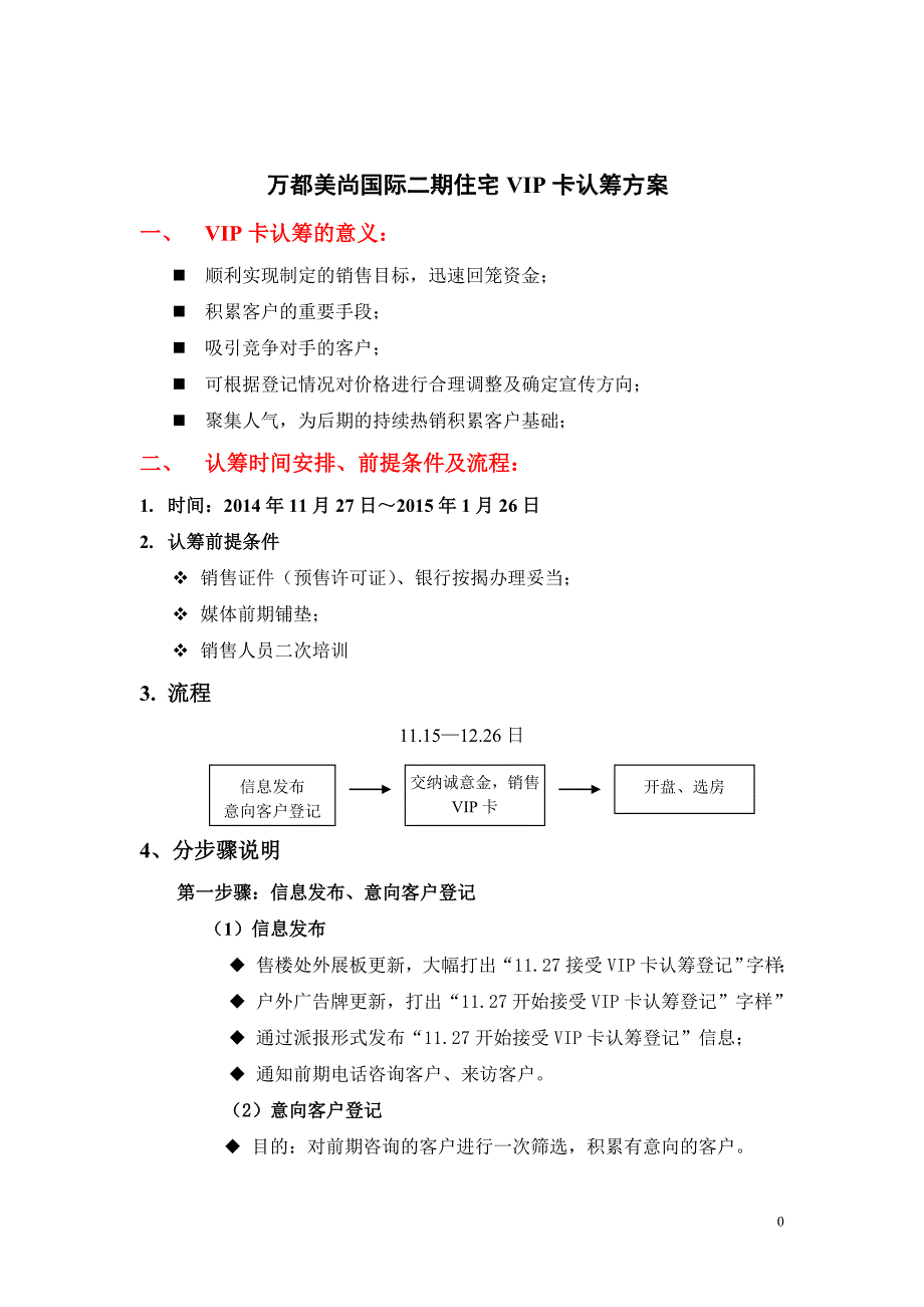 房地产项目VIP卡认购方案_第1页