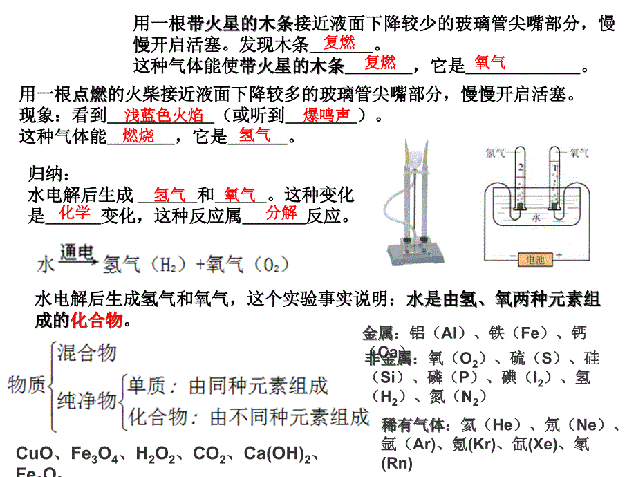 初中化学水的组成、化学式课件_第2页