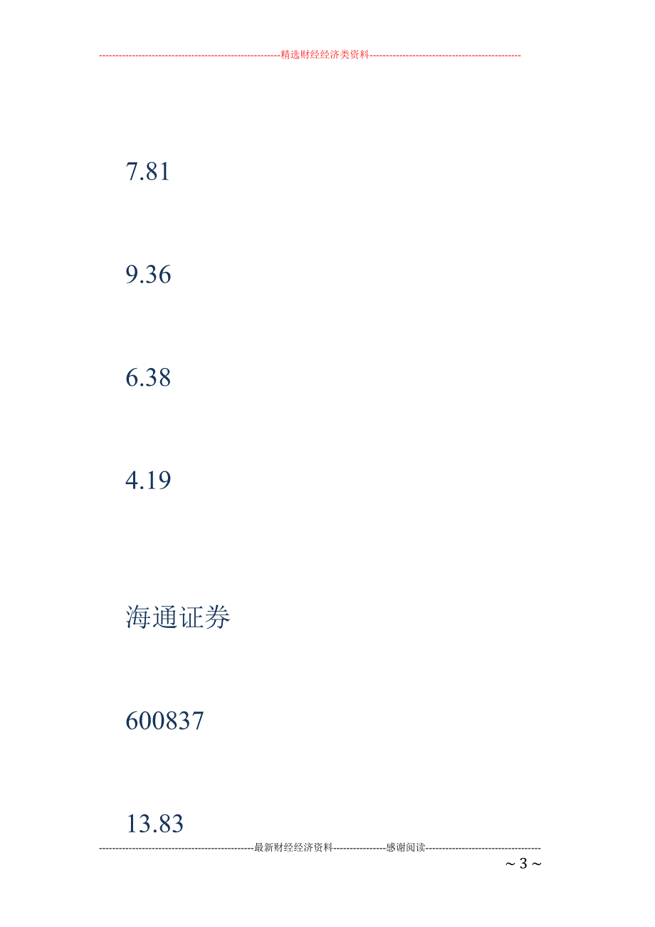 4月13日机构资金净流入前20只股_第3页