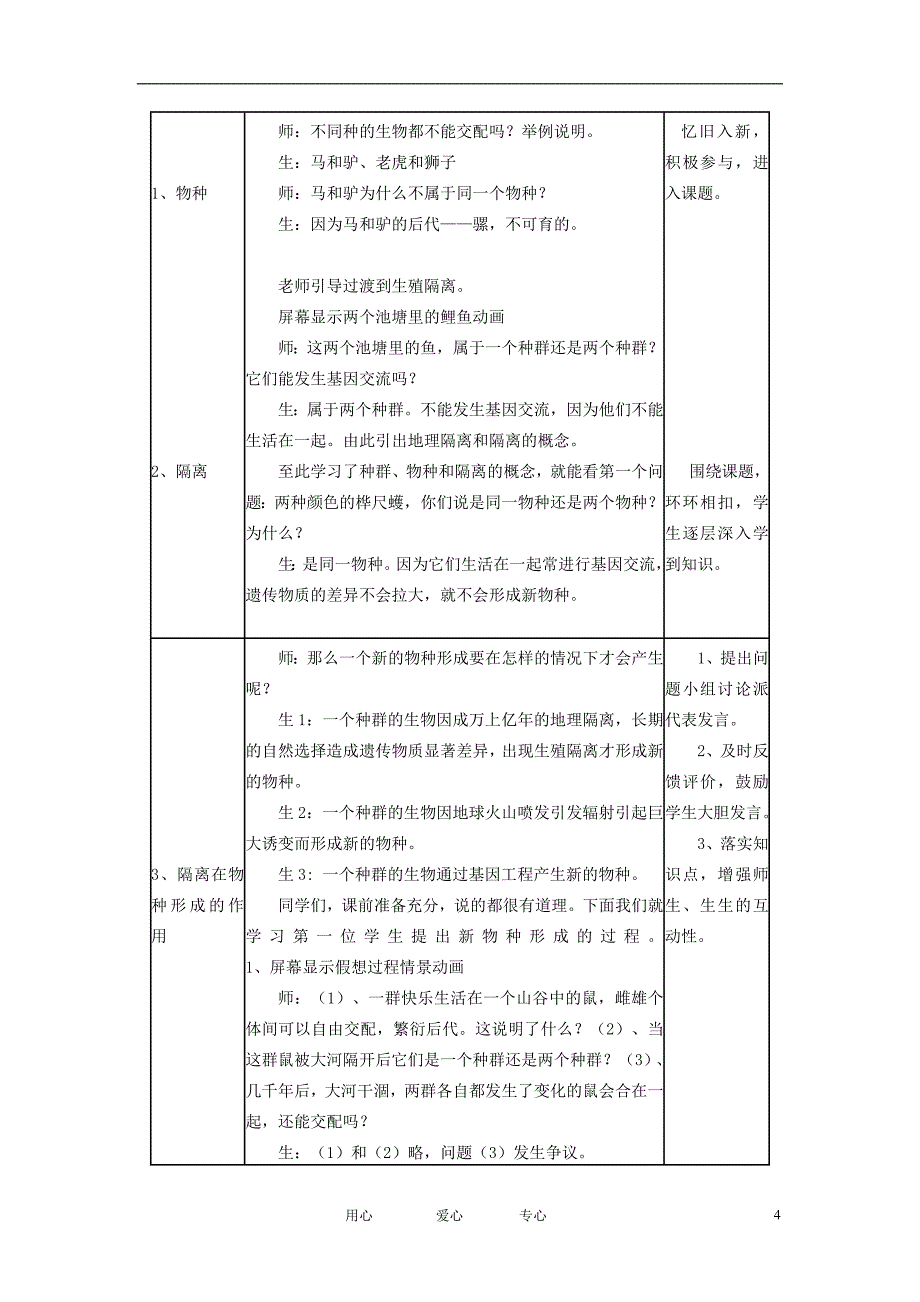 高中生物教学论文 生物教学中如何构建互动式教学模式_第4页