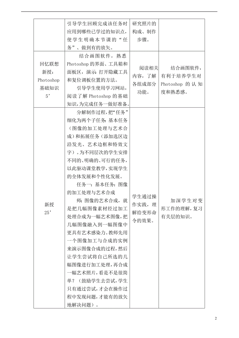 高中信息技术 图像的加工与处理教案2 沪教版必修1_第2页