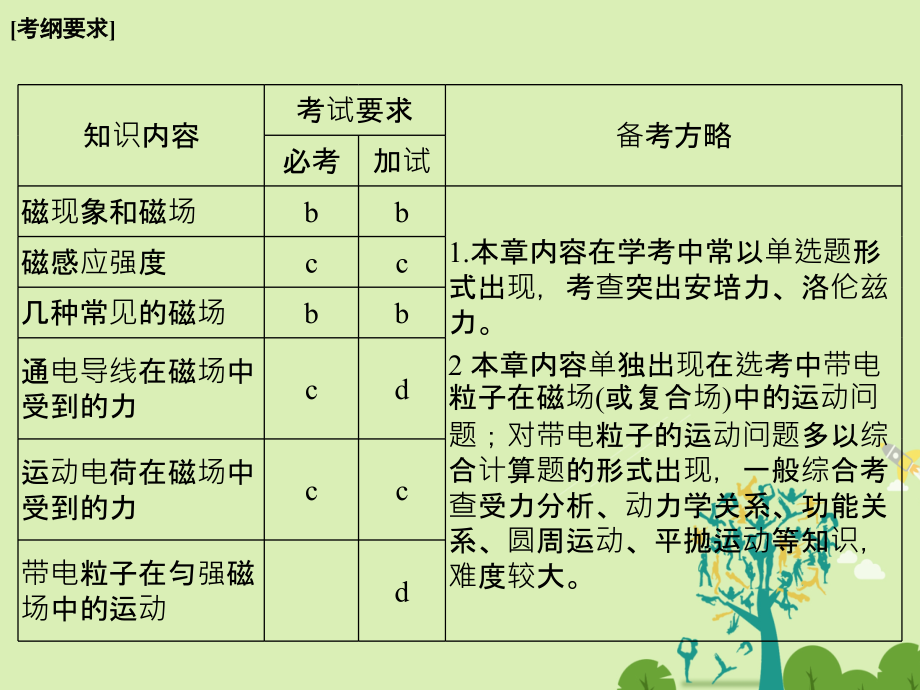 高考物理总复习 第8章 磁场（第1课时）磁场的描述 磁场对电流的作用课件1_第2页