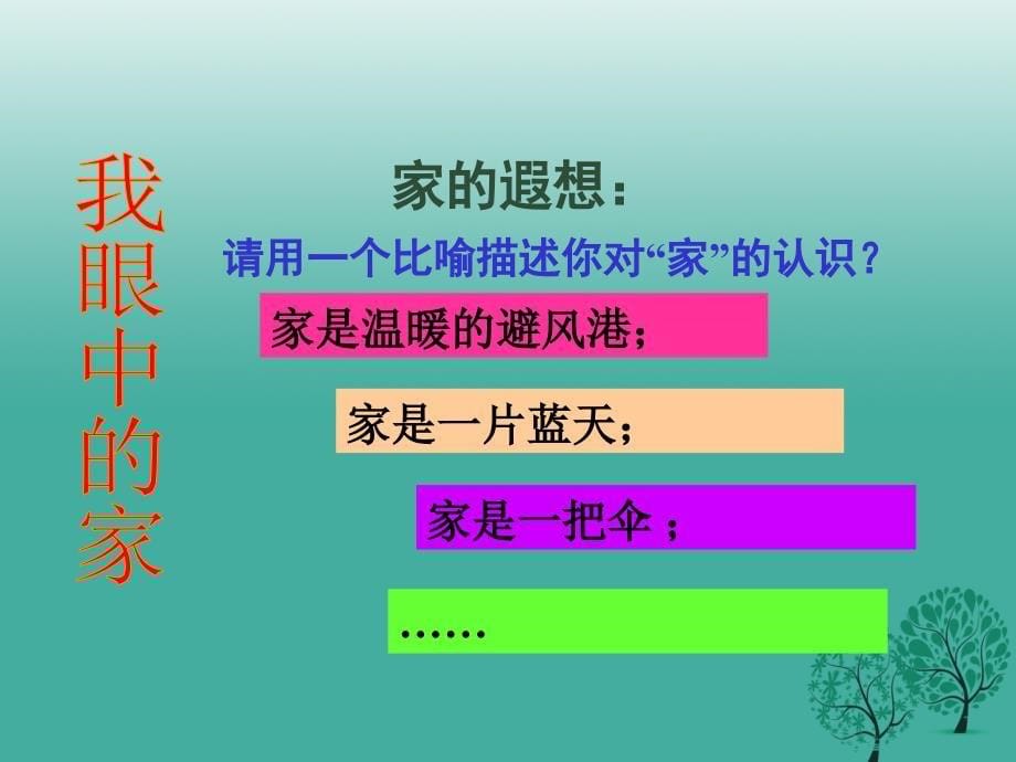 八年级政治上册 1_1 我知我家课件 新人教版1_第5页