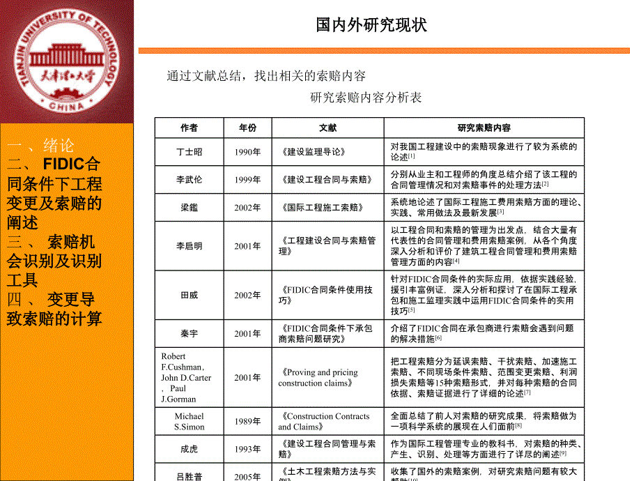 工程造价  毕业答辩——99版FIDIC合同条件下工程变更引起的索赔研究_第4页