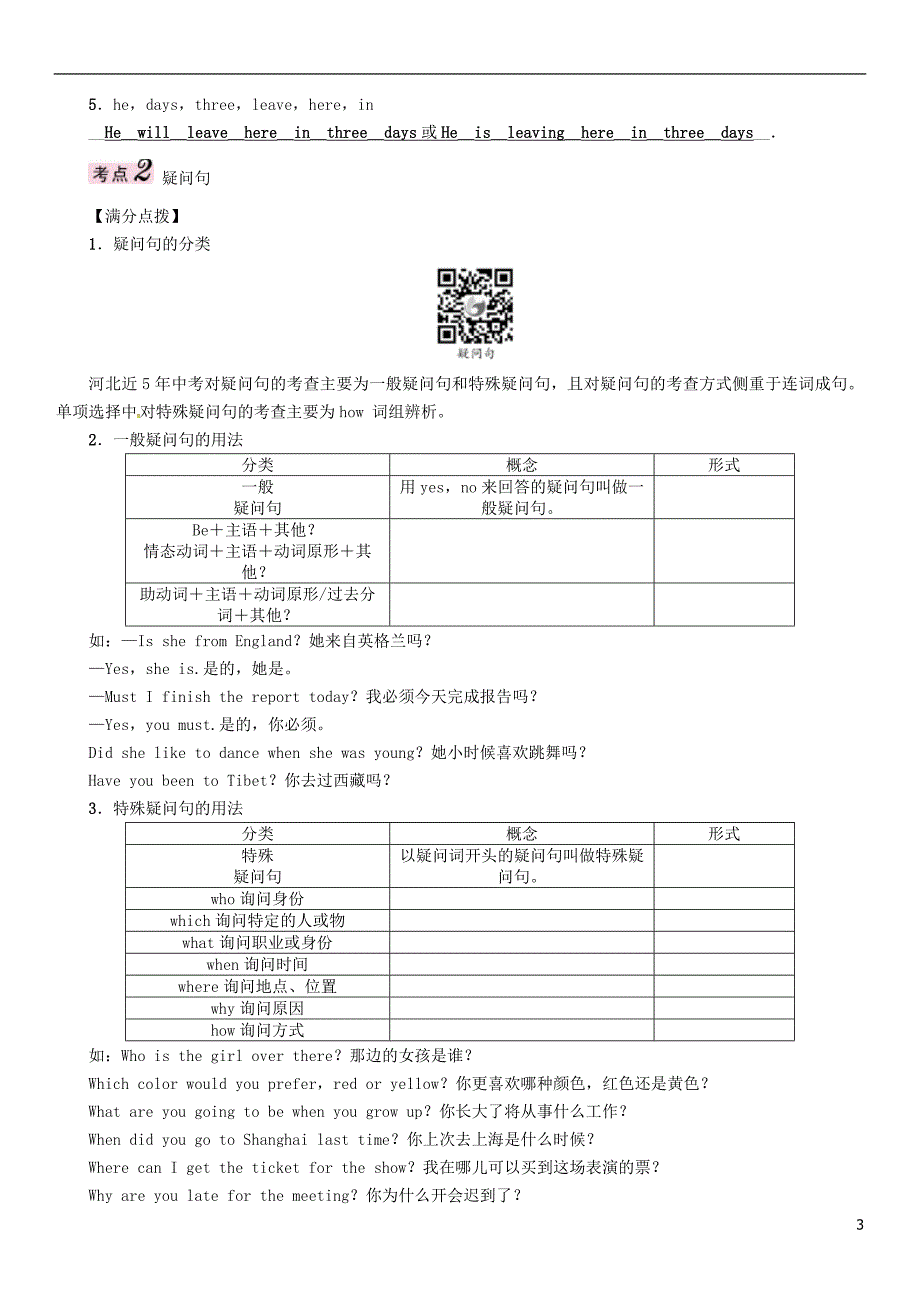 中考英语命题研究 第二部分 语法专题突破篇 专题十二 句子种类试题1_第3页