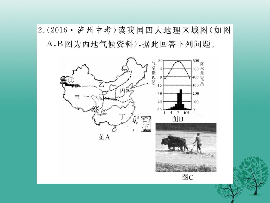 八年级地理下册 第五章 中国的地理差异读图复习课件 （新版）新人教版_第4页