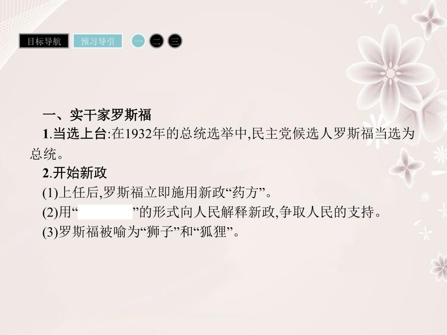 高中历史 专题六 罗斯福新政与当代资本主义 6_2 罗斯福新政课件 人民版必修2_第3页