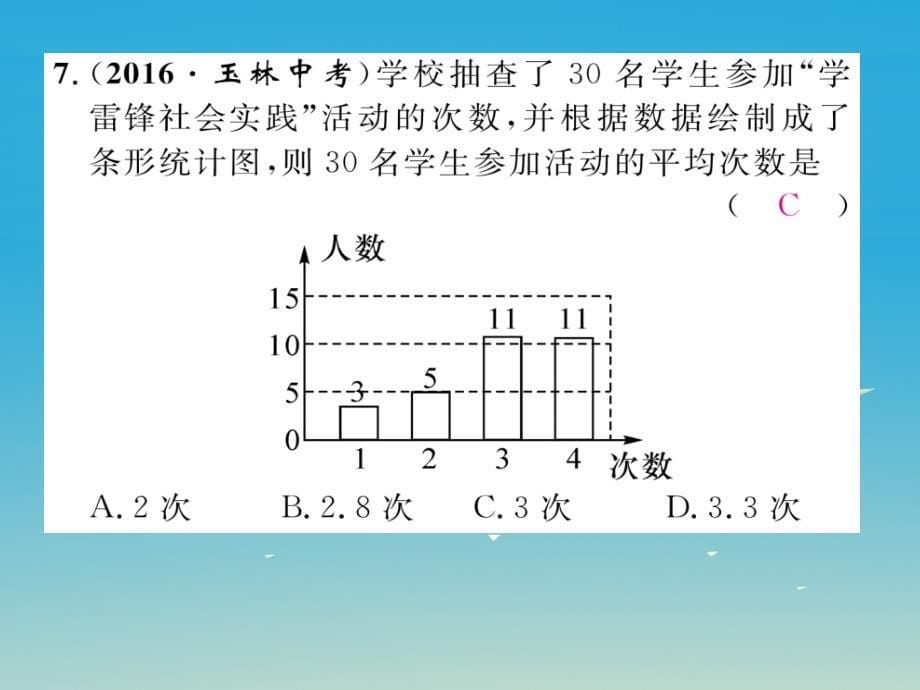 八年级数学下册 20 数据的分析重点突破课件 （新版）新人教版_第5页