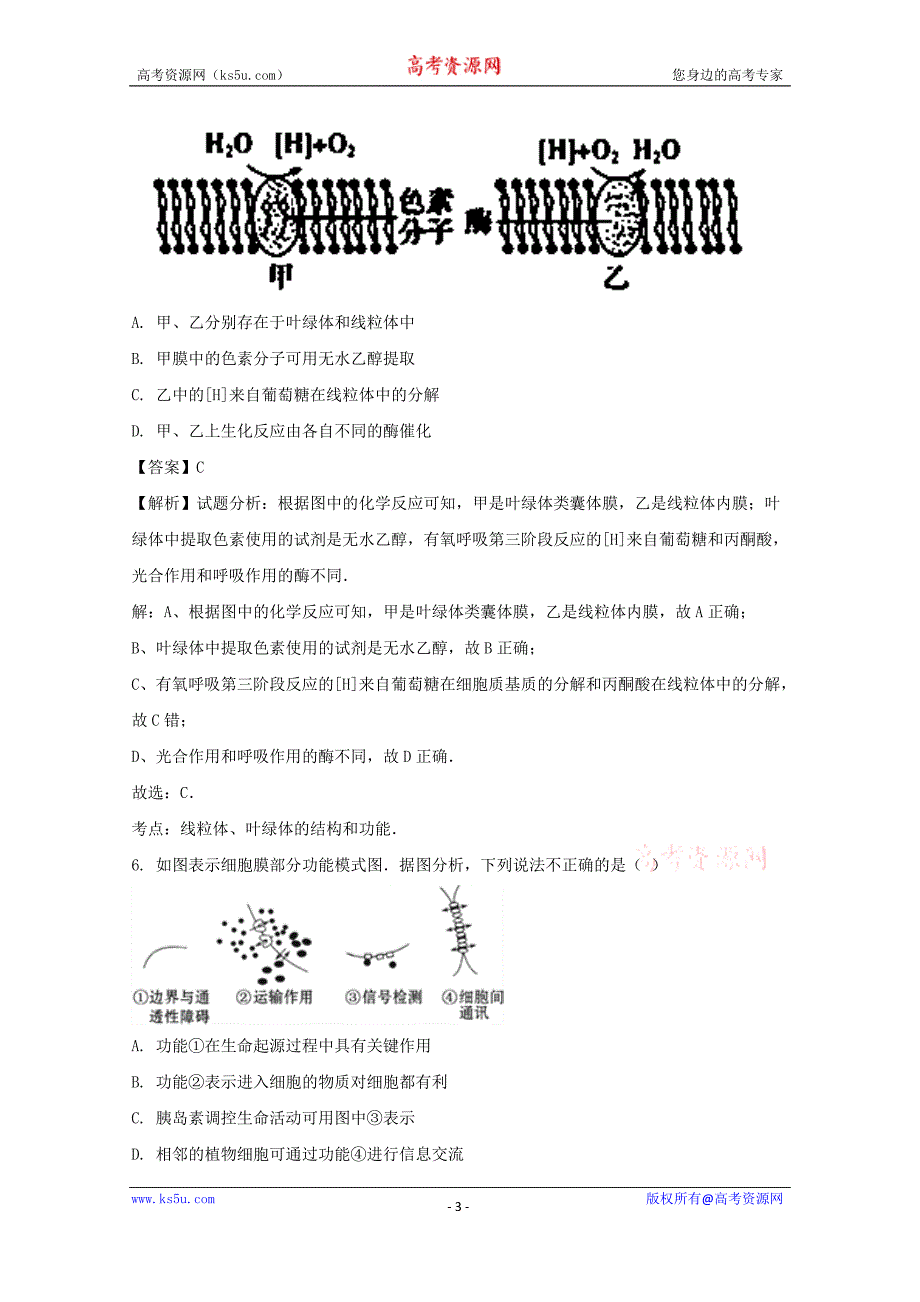 吉林省新大陆教育信息咨询股份有限公司2018届高三10月月考生物试题含解析_第3页