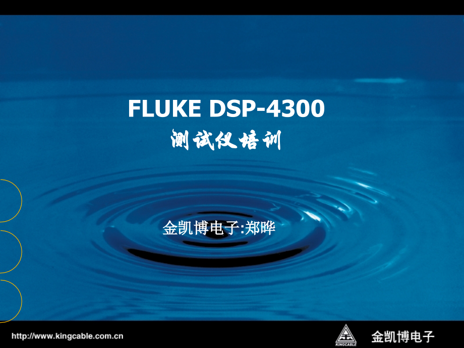 Fluke_DSP4300测试仪培训_第1页