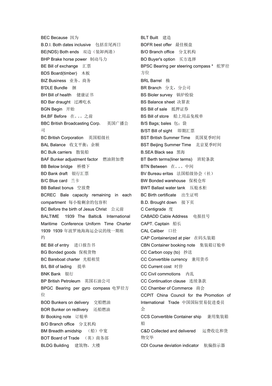 船运术语缩写_第4页