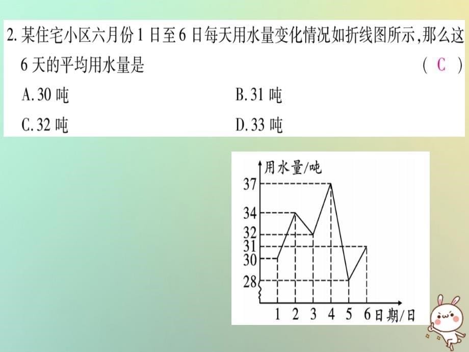 2018年秋七年级数学上册第5章数据的收集与整理5.5综合与实践水资源浪费现象的调查习题课件新版沪科版_第5页