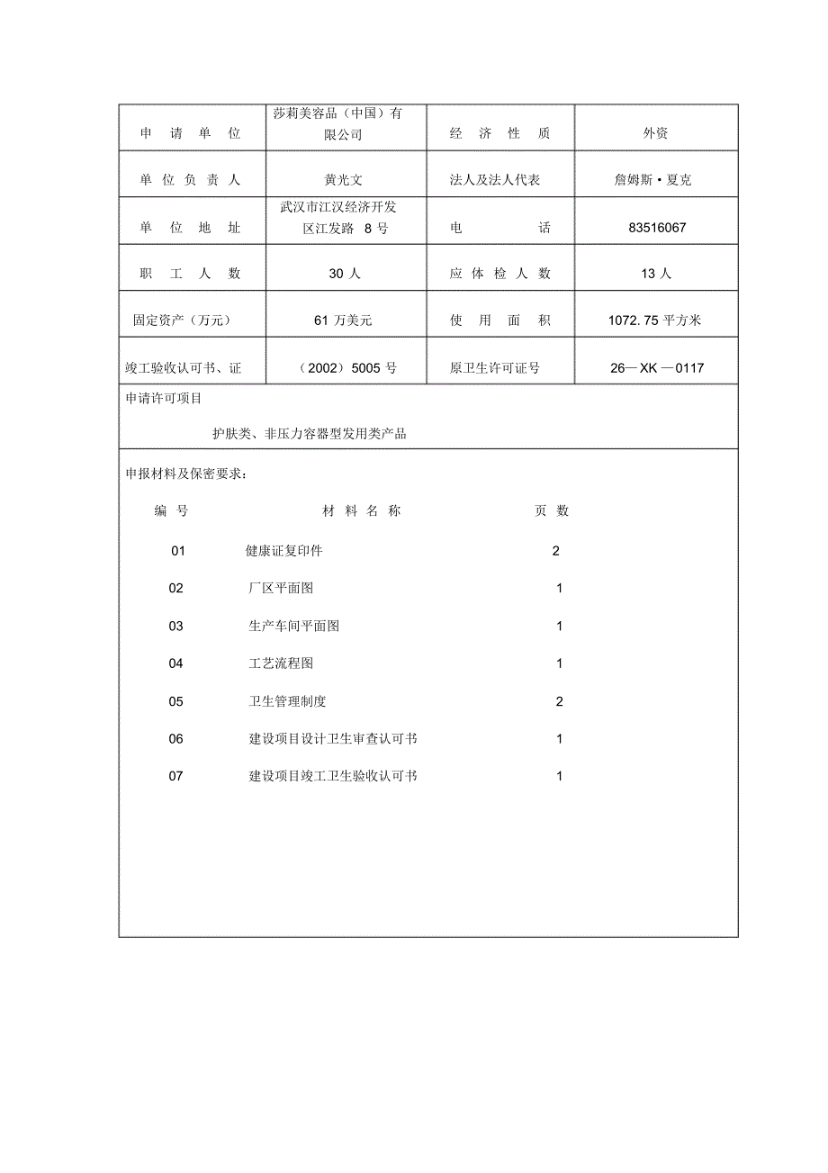 食品添加剂卫生许可资料_第4页