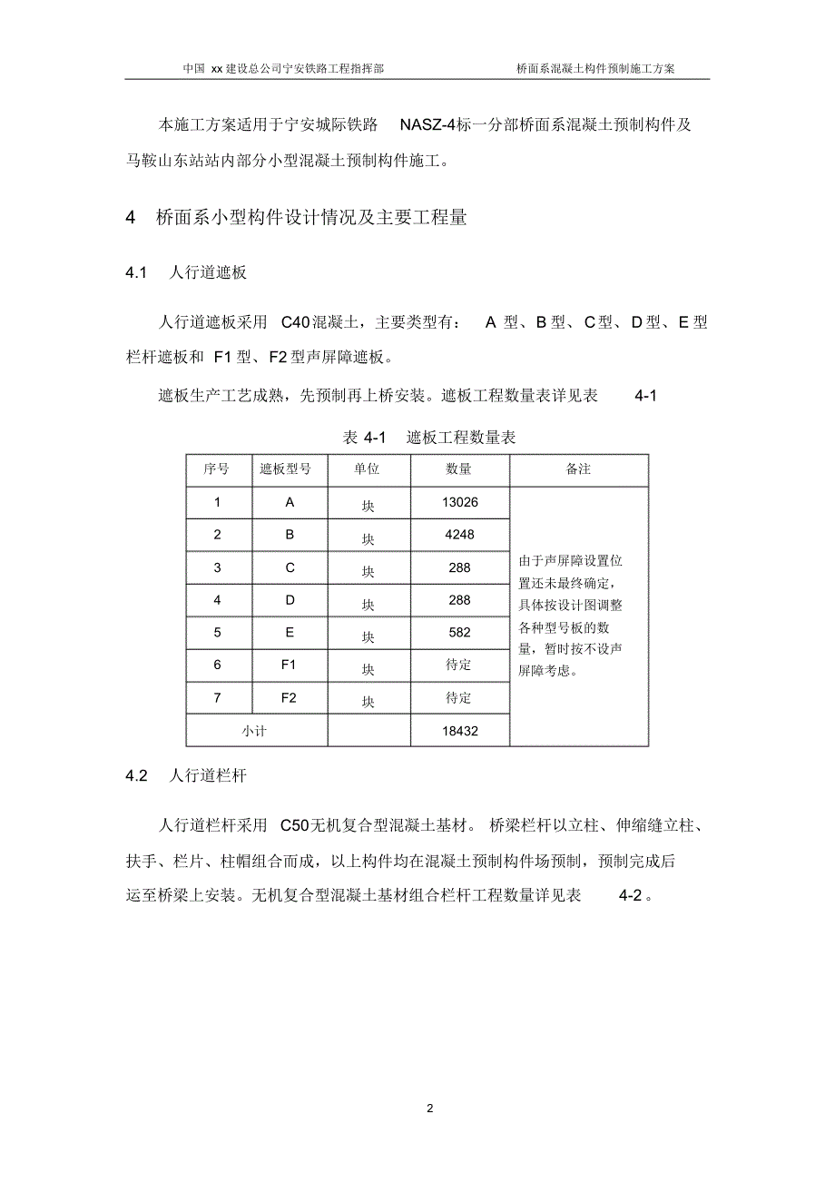 高速工程桥面系混凝土构件预制施工方案_第3页