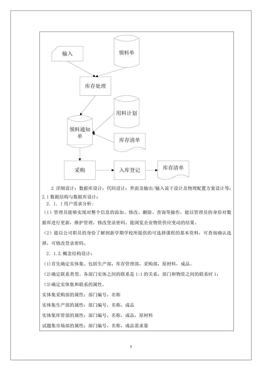 管理信息系统实验报告-系统设计_第5页