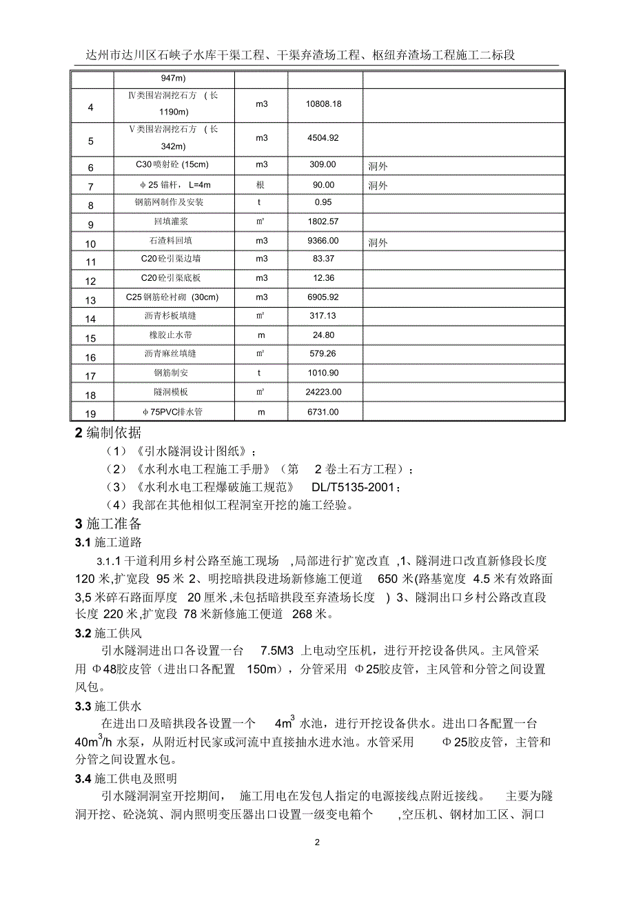 青合垭隧洞施工方案222_第4页