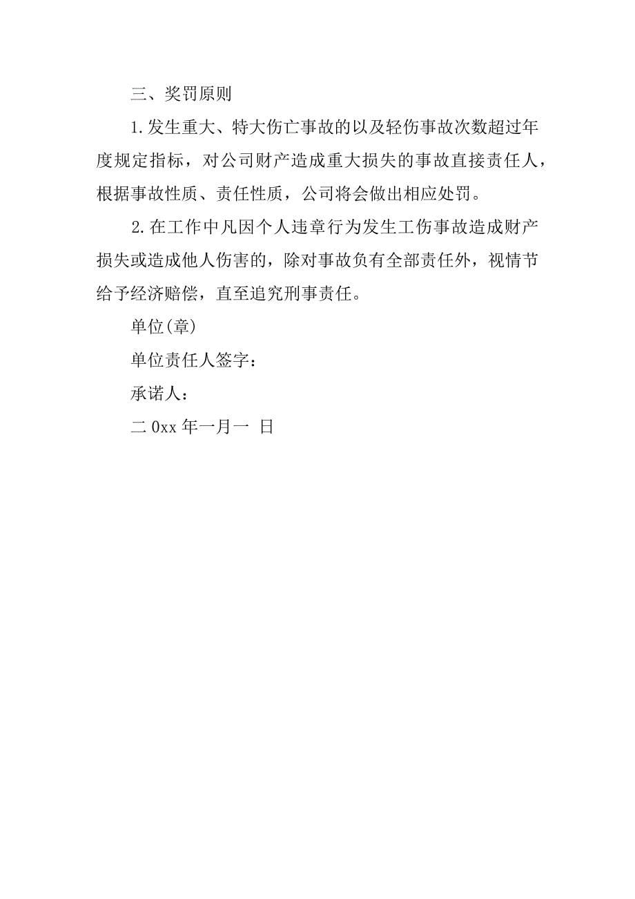 个人承诺书的各类模板格式.doc_第5页