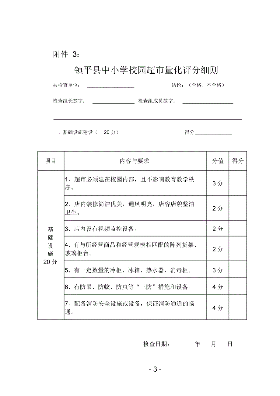 镇平县中小学校园食品用品经营企业资质申报表_第3页