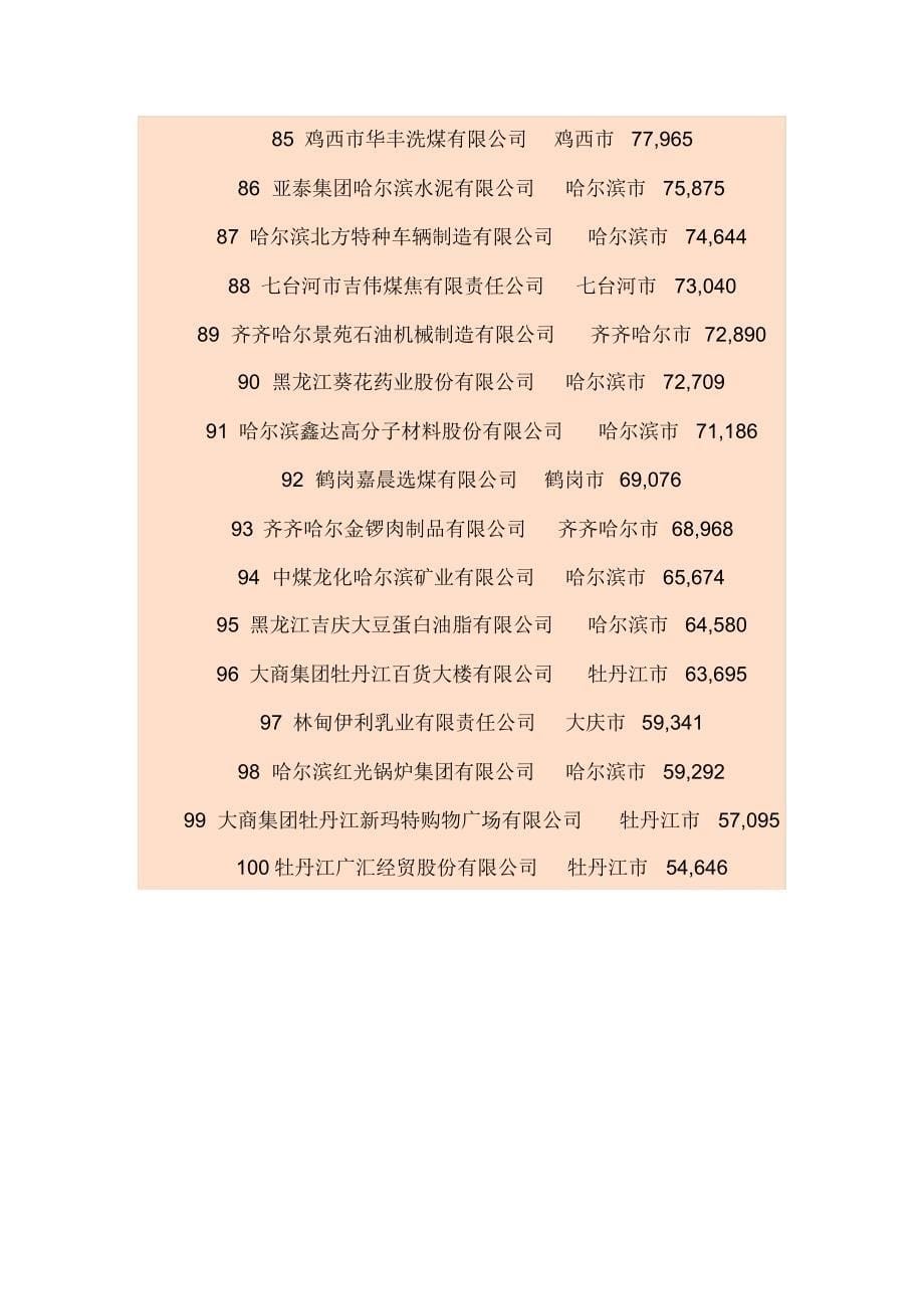 黑龙江100强企业_第5页